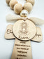 Our Mother Mary Wood Bead Rosary