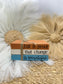 Fall Wood Book Stack: Rustic Autumn Home Decor