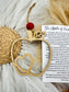 Teacher Appreciation Gift: Apple Ornament with Heart