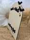Personalized Halloween Footprint Art Sign: Baby's First Halloween Keepsake