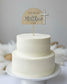 Personalized Arch Cross Cake Topper
