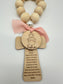 Our Mother Mary Wood Bead Rosary