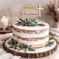Personalized Arch Cross Cake Topper