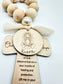Our Mother Mary Wood Bead Rosary