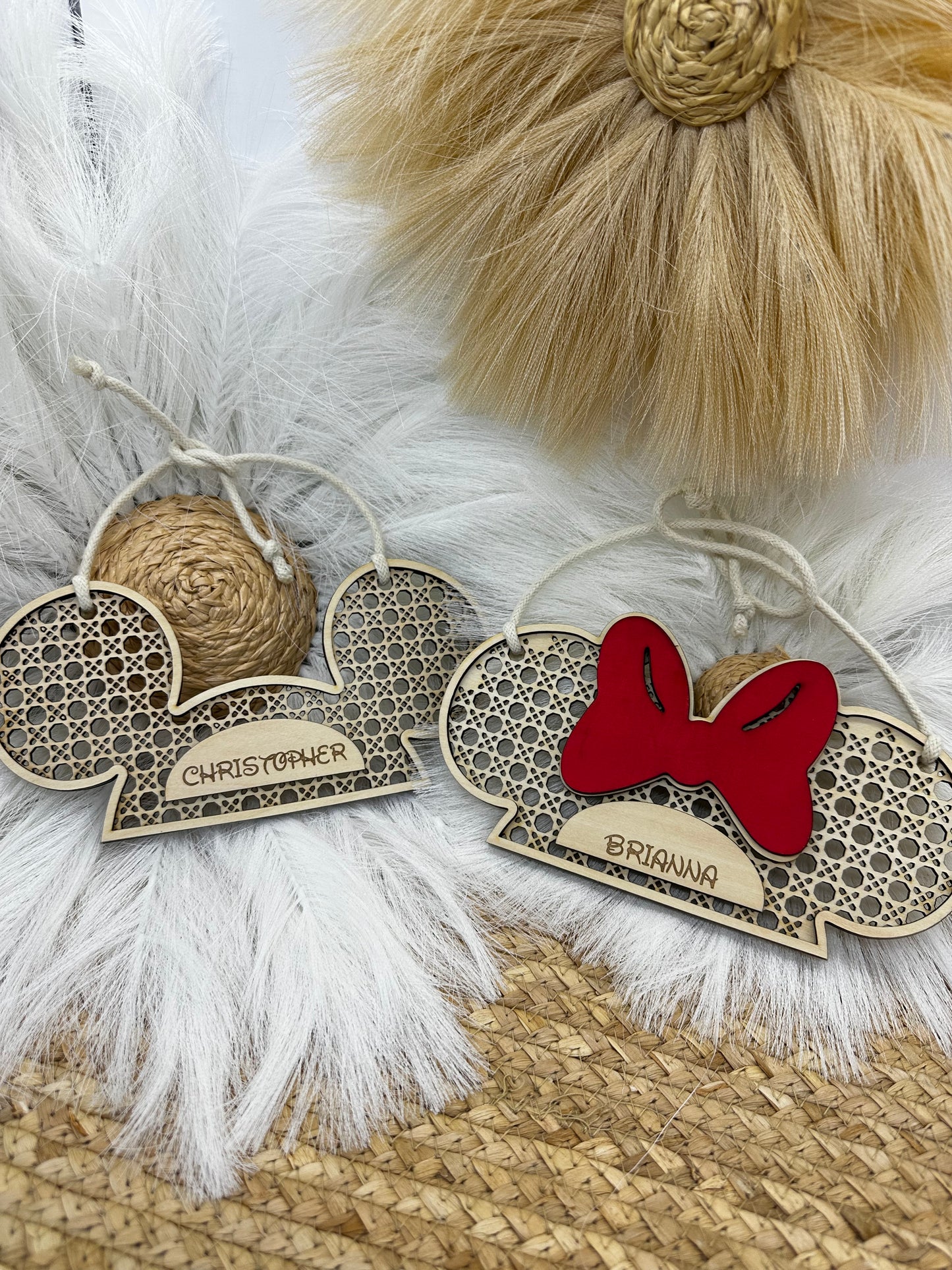 Personalized Mickey & Minnie Stroller Sign