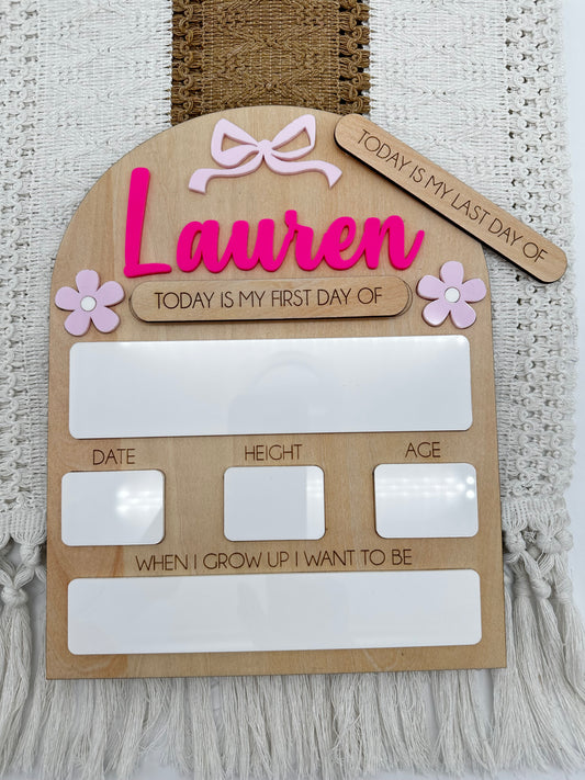 Personalized Back-to-School Sign