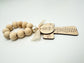 Our Mother Mary Wood Bead Rosary