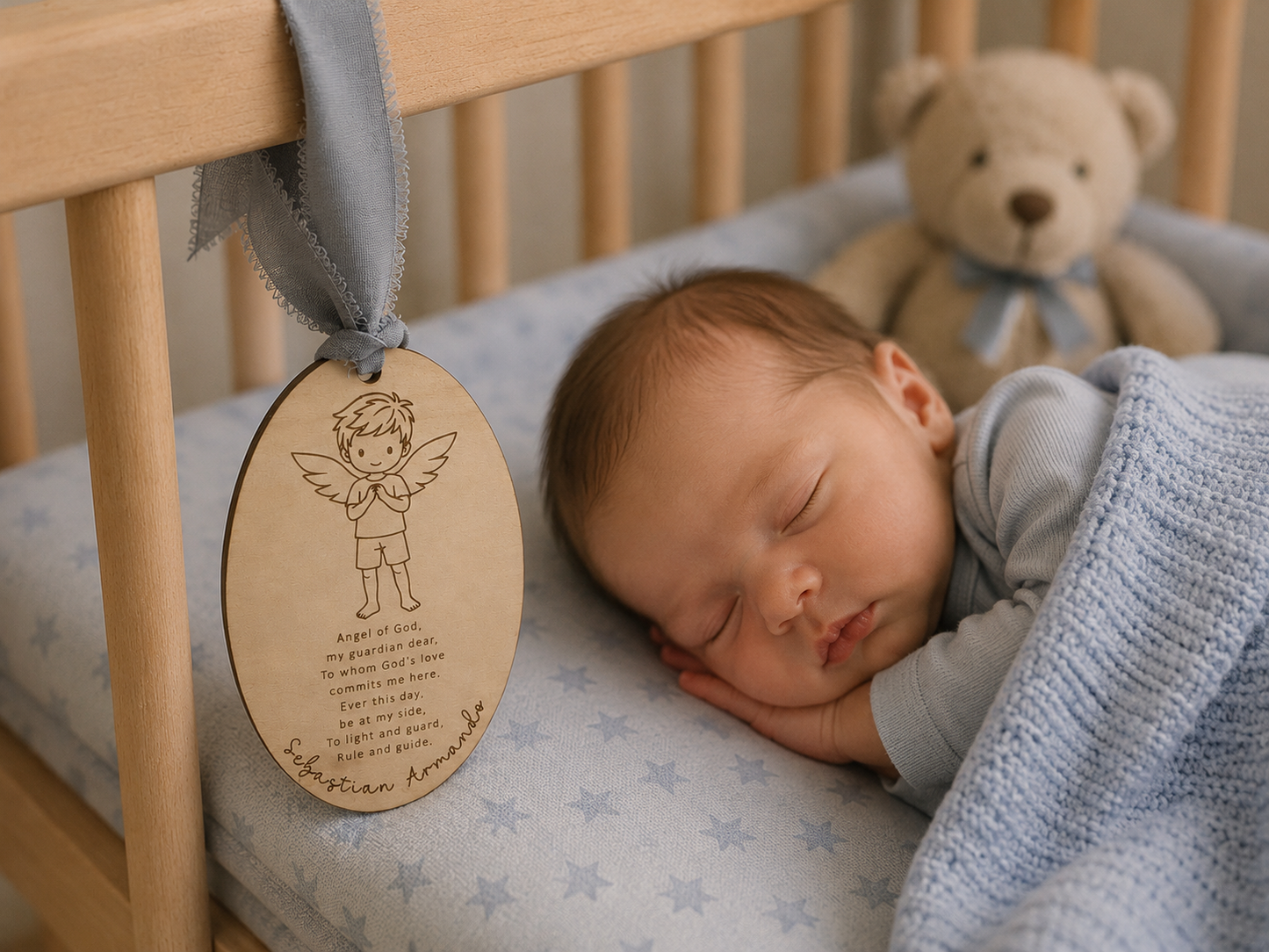 Personalized Guardian Angel Charm