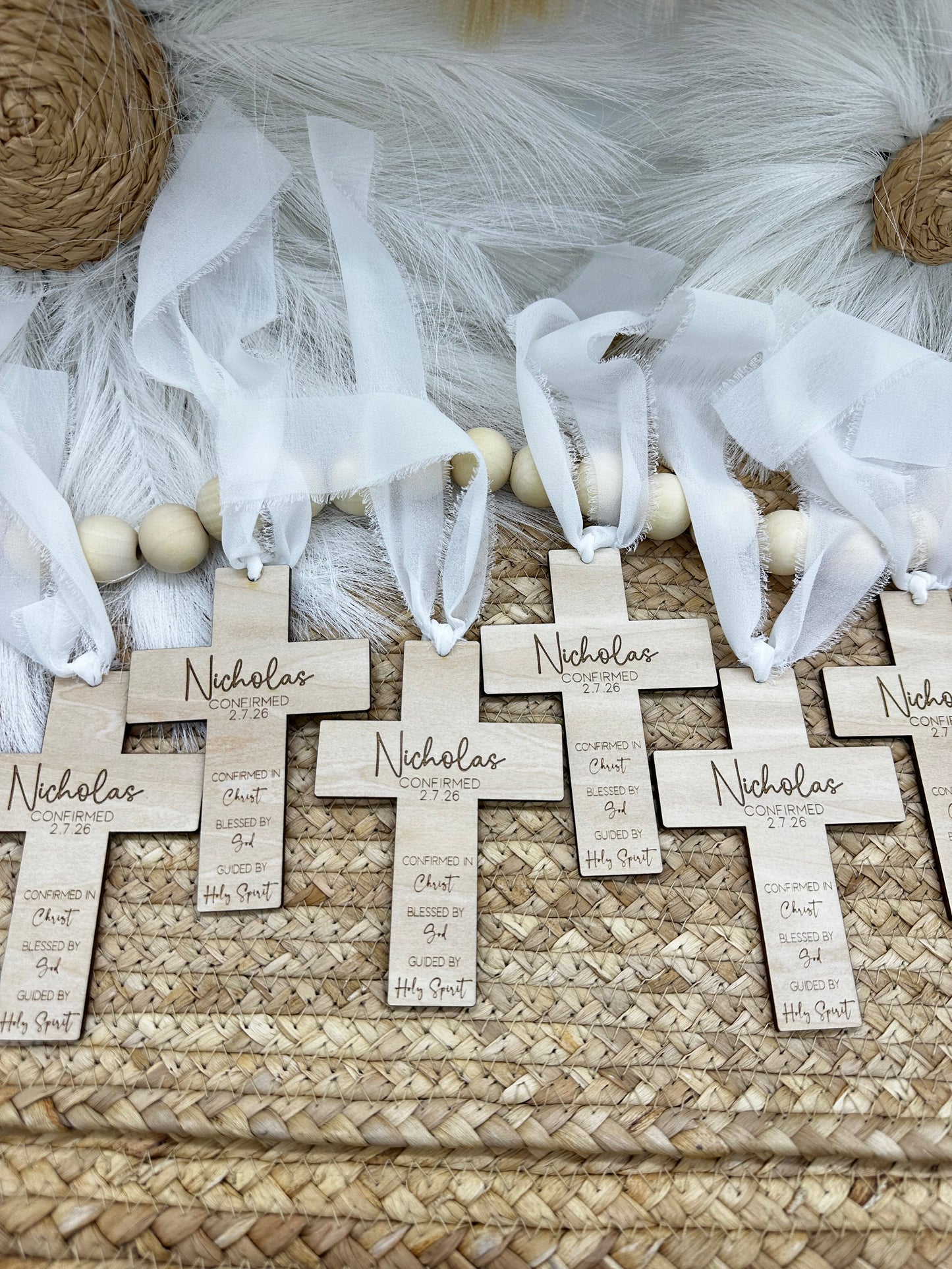Personalized Wood Cross Favor