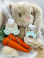 Personalized Easter Bunny Basket Tag with Name, Boy Bunny Tag with Baseball Cap, Custom Easter Basket Name Tag, Wooden Bunny Tag for Kids Easter Gift