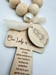 Our Mother Mary Wood Bead Rosary