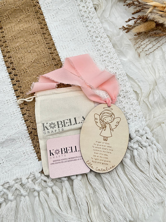 Personalized Guardian Angel Charm