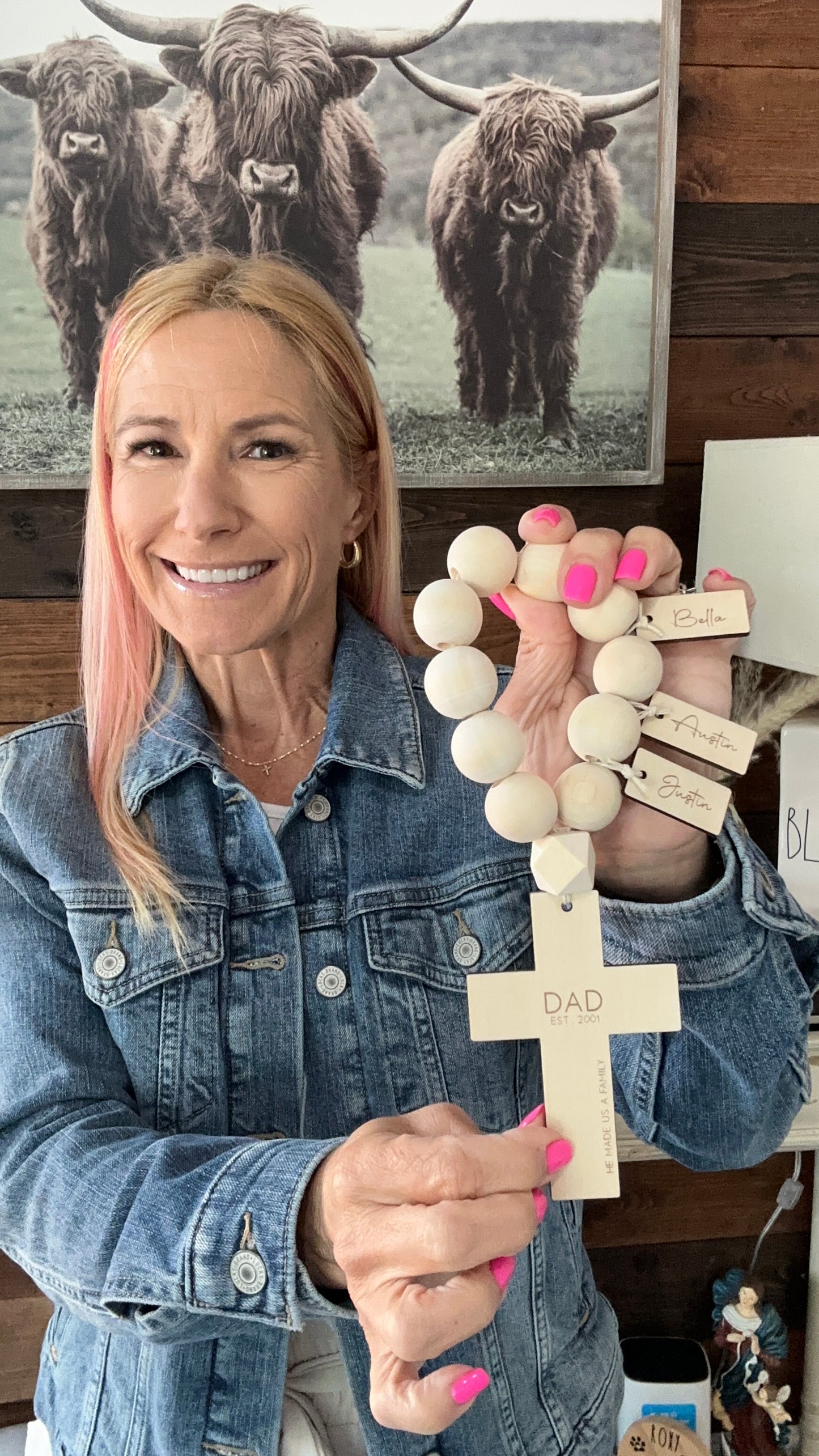 Dad Rosary with Kids’ Names