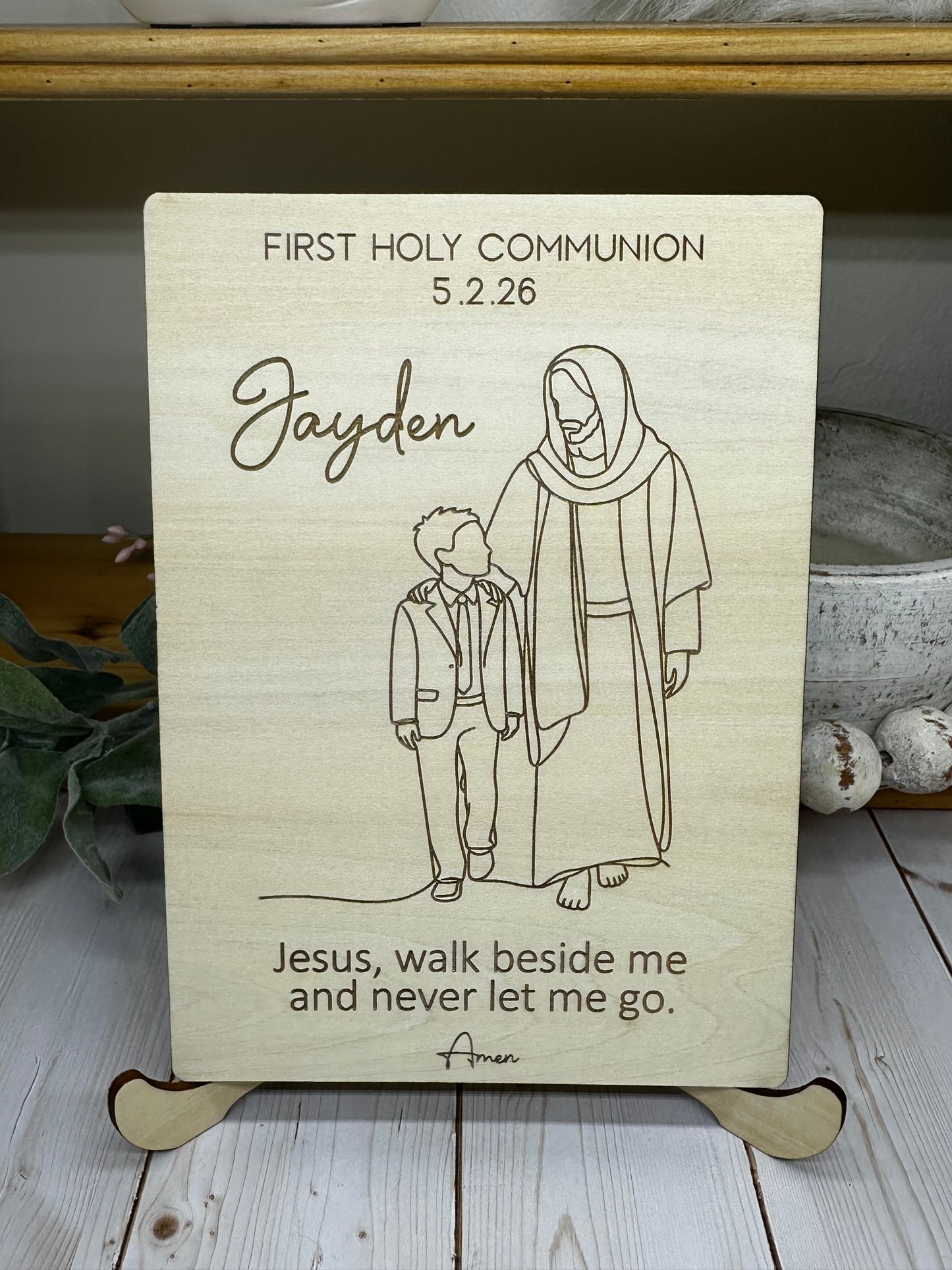 Child Walking with Jesus