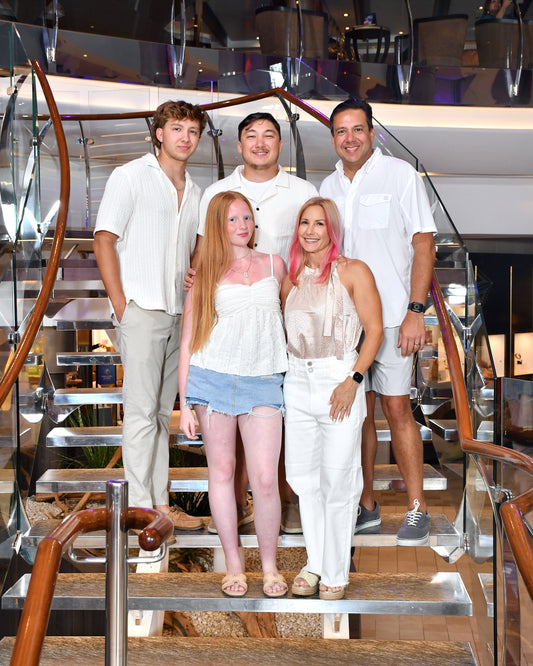 One Line Family Portrait – Engraved Rattan Wood Sign