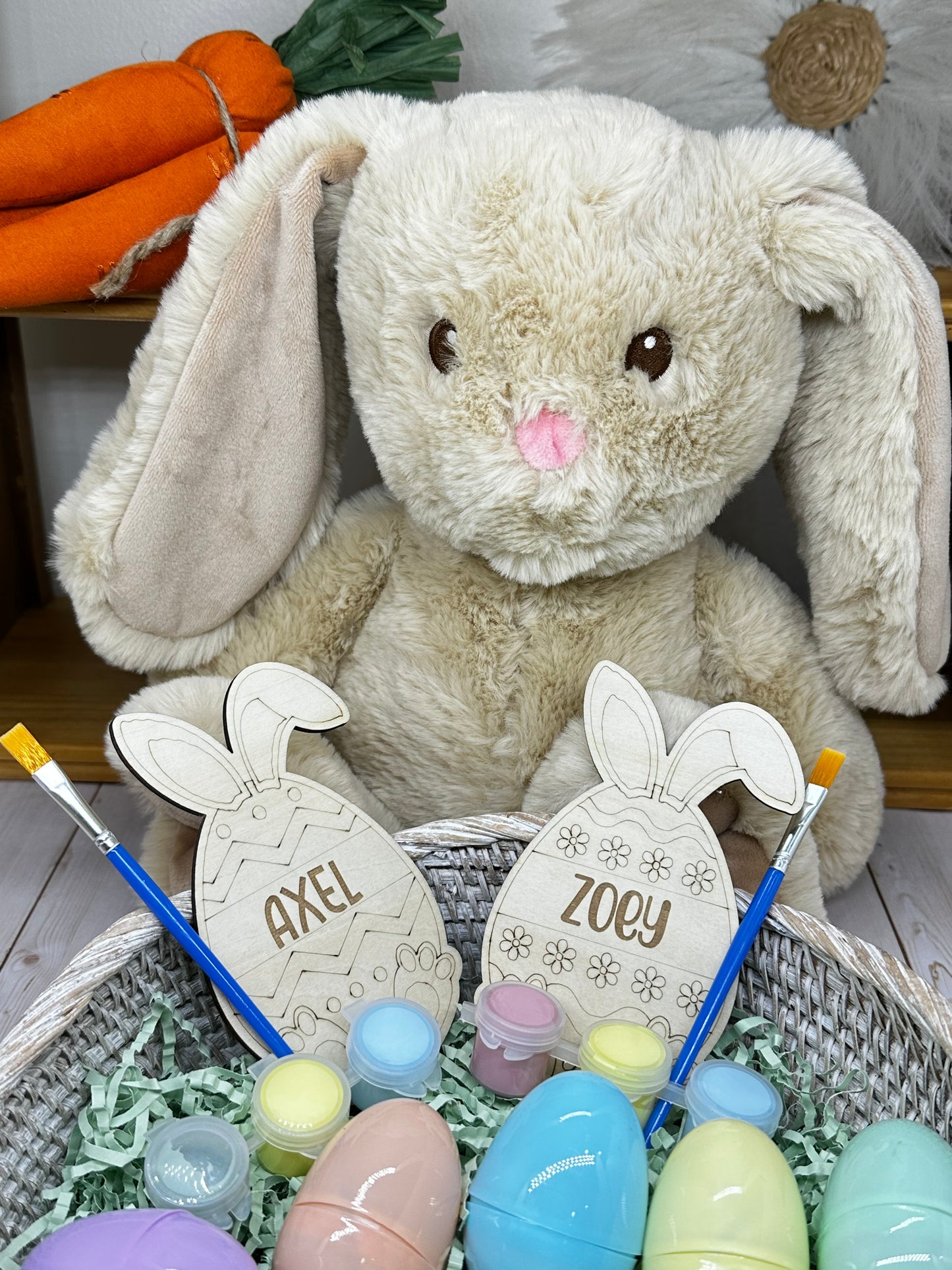 DIY Personalized Egg Painting Kit for Kids | Easter Craft Kit | Custom Name Easter Activity | Christian Easter Gift for Children