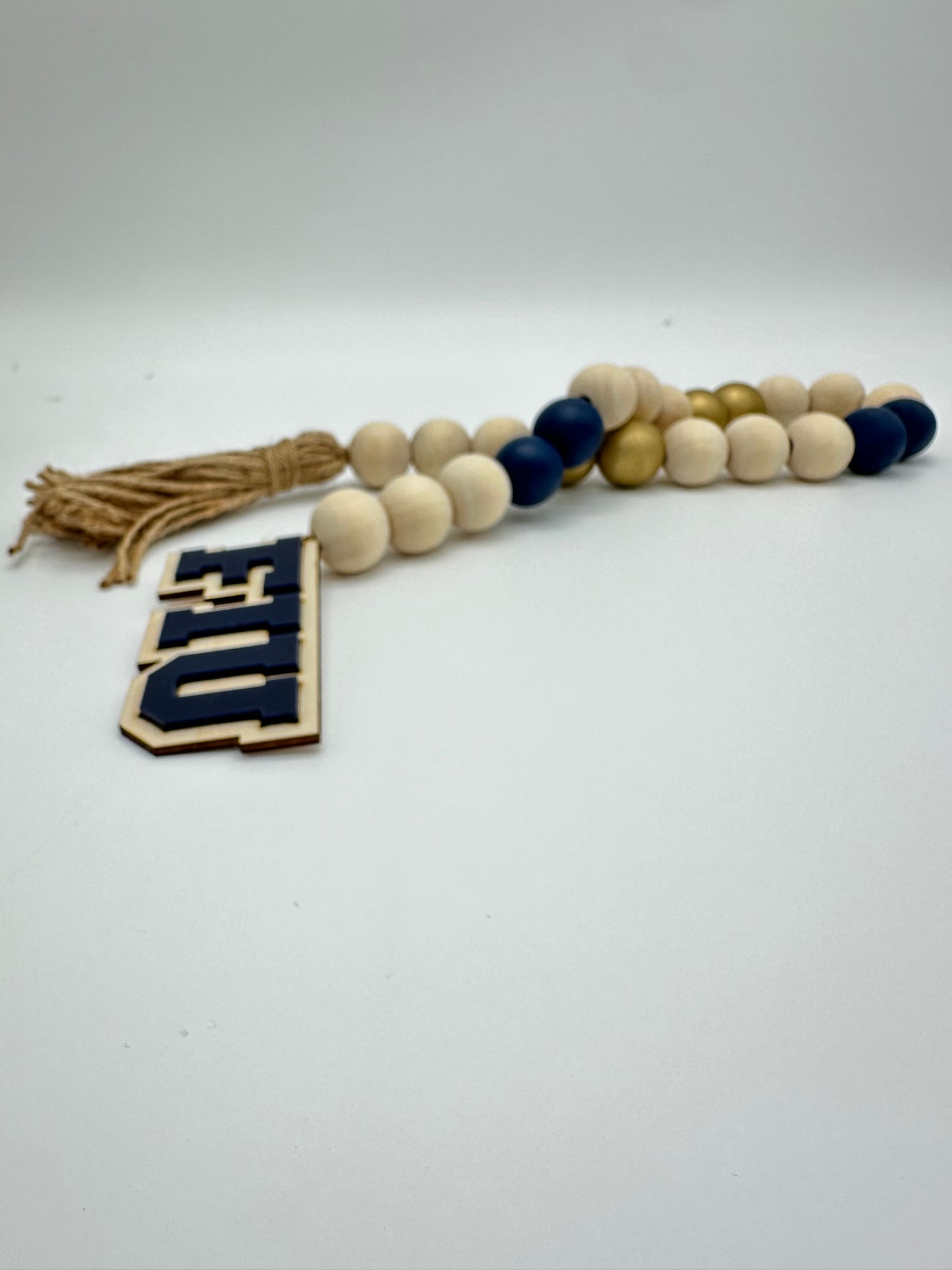 College Spirit Wood Bead Garland