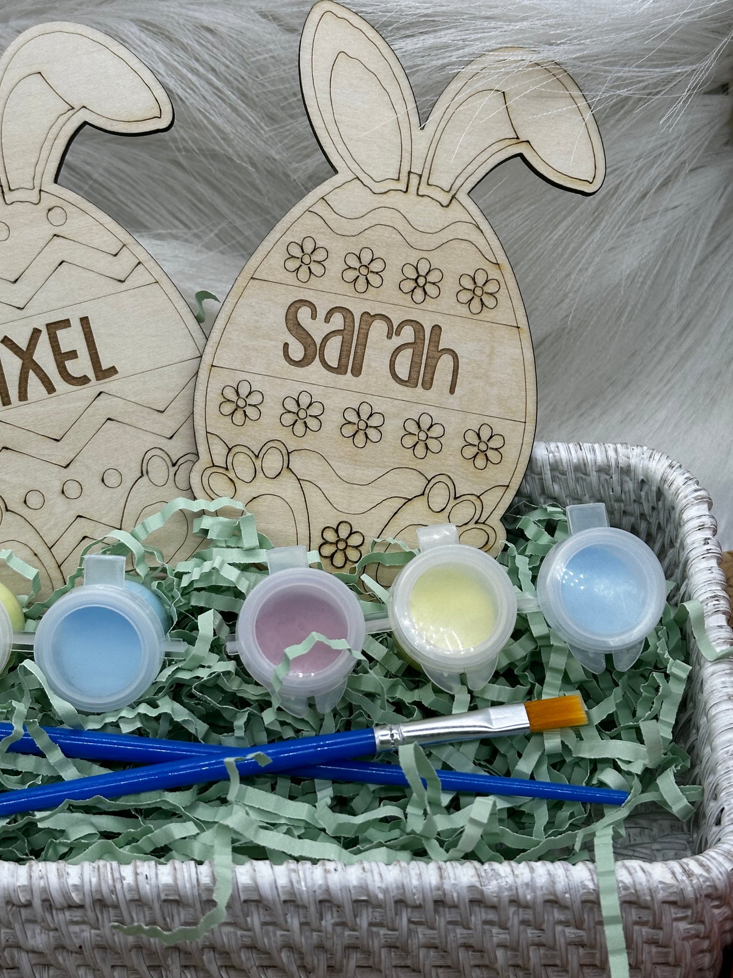 DIY Personalized Egg Painting Kit for Kids | Easter Craft Kit | Custom Name Easter Activity | Christian Easter Gift for Children