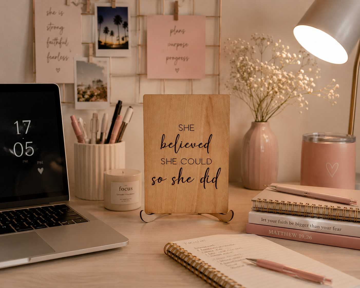 She Believed Sign