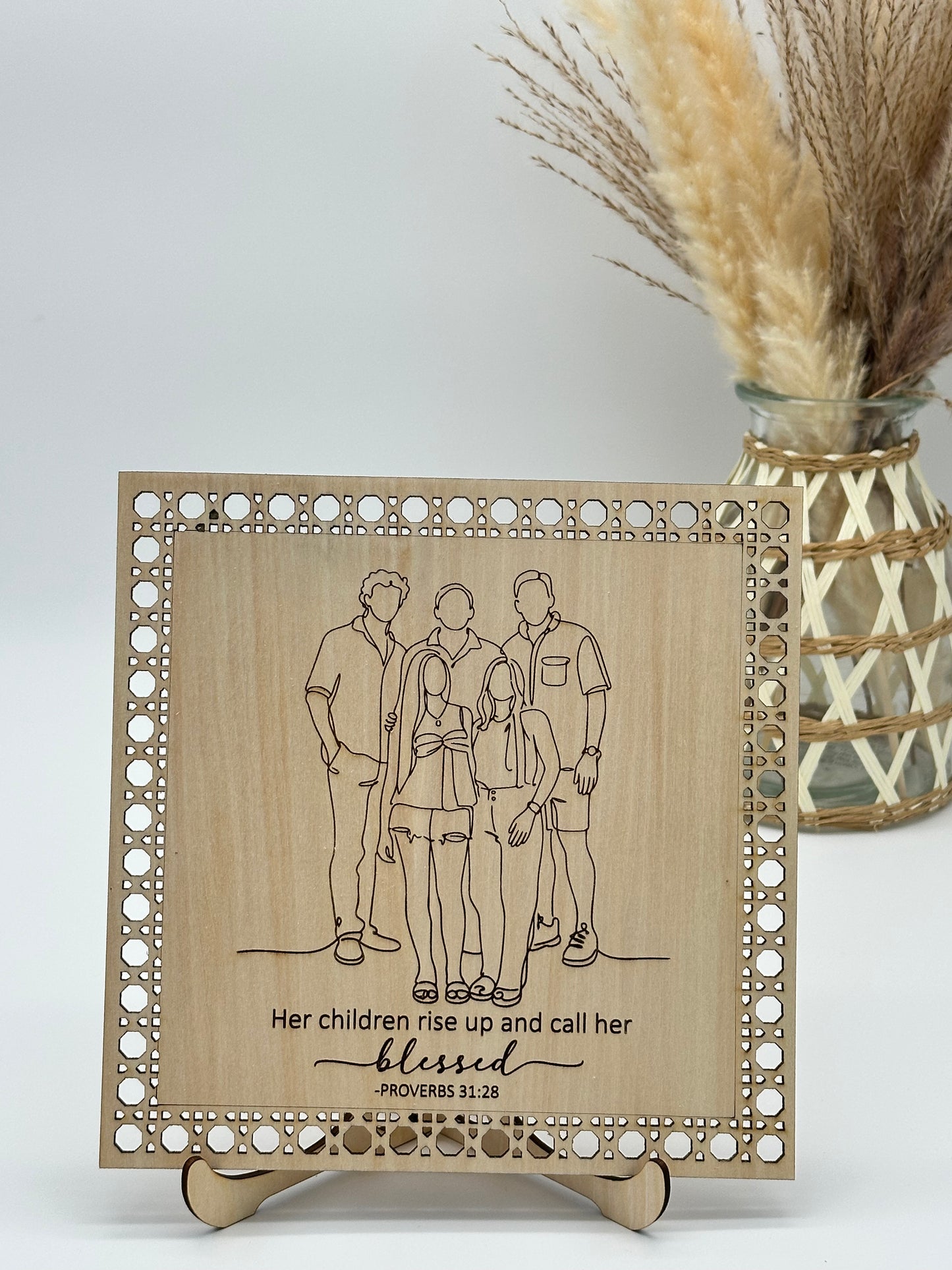Family Silhouette Portrait
