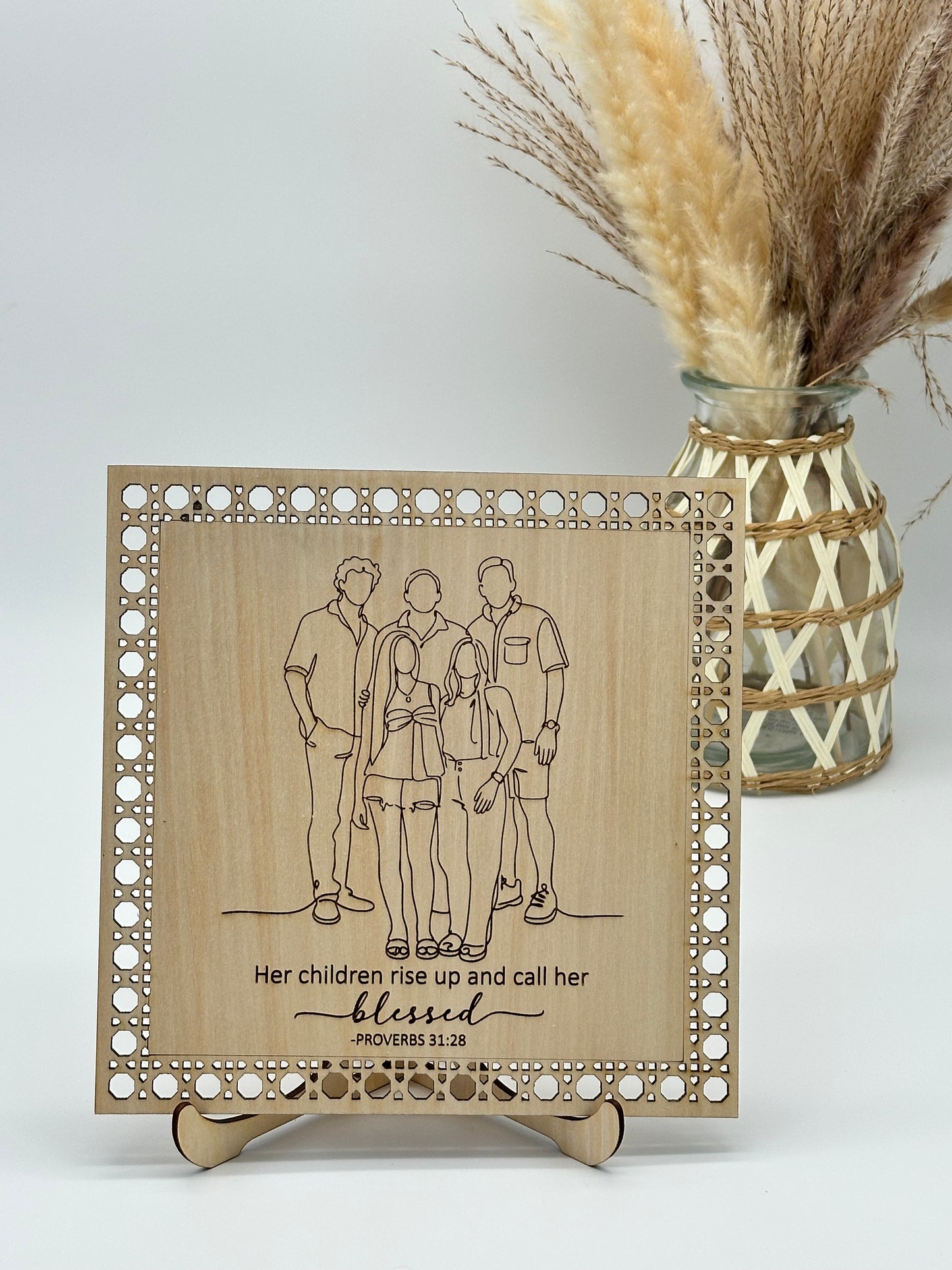 Family Silhouette Portrait