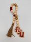 College Spirit Wood Bead Garland