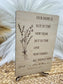 Christian Wood Engraved Wildflower Sign | Revelation 21:5 Scripture Wall Art, Rustic Christian Home Décor & Inspirational Faith Sign