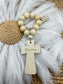 Personalized Wood Bead Rosary