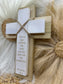 Personalized Wood Wall Cross | Baptism Gift | First Communion Gift | Confirmation Gift | Wedding Gift | Housewarming Gift