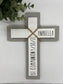 Personalized Wood Wall Cross | Baptism Gift | First Communion Gift | Confirmation Gift | Wedding Gift | Housewarming Gift