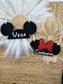 Personalized Mickey & Minnie Stroller Sign