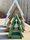 Wood Christmas Tree Nested Set | Rustic Christmas Decor Gift