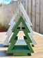 Wood Christmas Tree Nested Set | Rustic Christmas Decor Gift