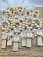 Our Mother Mary Wood Bead Decade Rosary: Catholic Prayer Beads | Baptism Gift