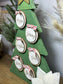 Wood Plank Tabletop Christmas Tree with Ornaments | Rustic Holiday Decor | Personalized Farmhouse Christmas Tree