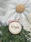 Personalized Wood Slice Ornament | Custom Family Christmas Ornament | Rustic Holiday Decor
