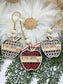 Rattan Apple Teacher Ornament