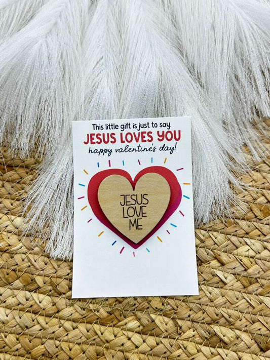Jesus Loves Me Prayer Coin | Christian Valentine Gift for Kids, Faith Keepsake for Children, Religious Reminder for Valentine’s Day