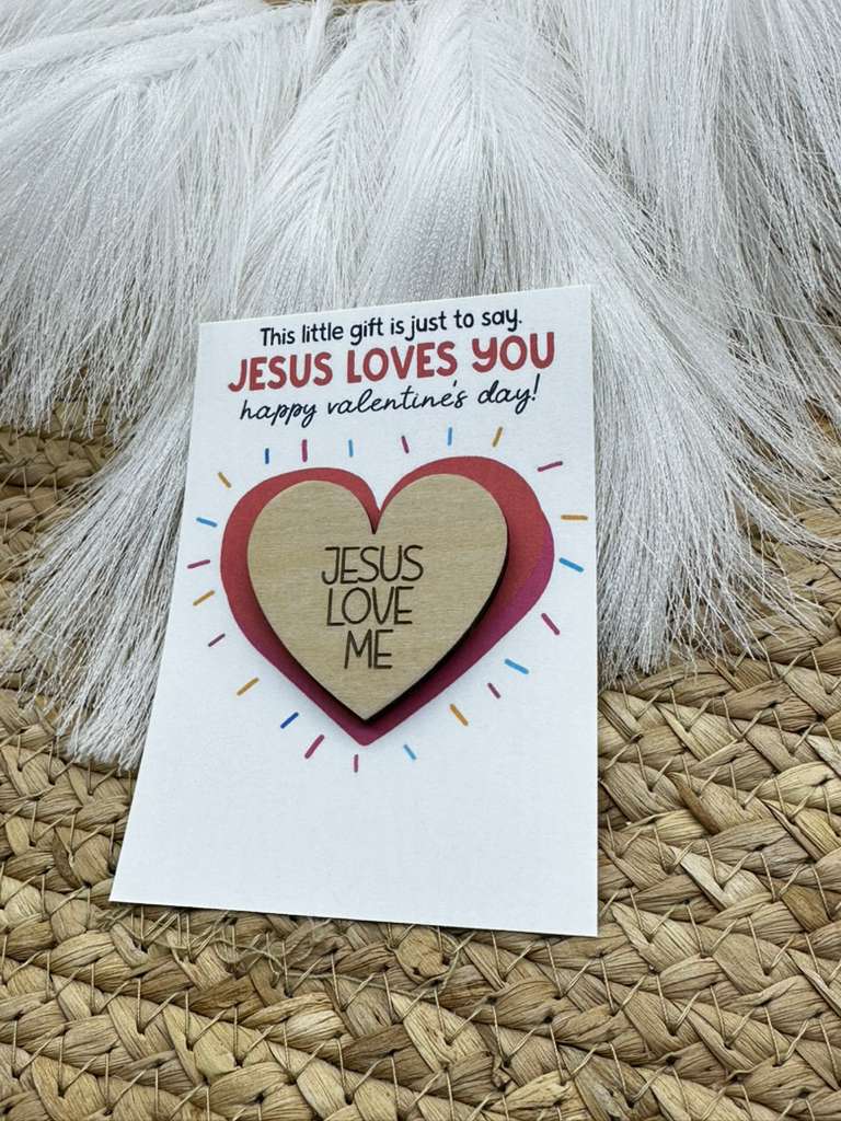 Jesus Loves Me Prayer Coin | Christian Valentine Gift for Kids, Faith Keepsake for Children, Religious Reminder for Valentine’s Day