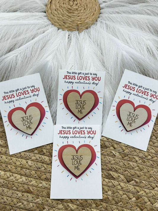 Jesus Loves Me Prayer Coin | Christian Valentine Gift for Kids, Faith Keepsake for Children, Religious Reminder for Valentine’s Day