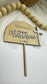 Personalized Arch Cross Cake Topper