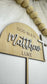 Personalized Arch Cross Cake Topper