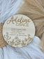 Personalized Welcome Baby Wood Sign