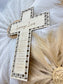 Personalized Rattan Cross with Bible Verse