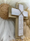 Personalized Wood Wall Cross: Baptism, First Communion, Nursery Decor