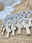 Stone Decade Rosary with Pearls: Baptism/Communion Gift
