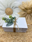 Faith Hope Love Bible Book Stack: Farmhouse Decor with Greenery