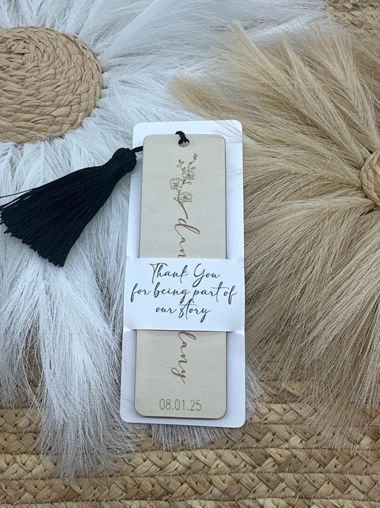 Personalized Wedding Favors| Bookmarker Favors | Bridal Shower Keepsake | Gift for Guest