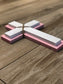 Personalized Wood Wall Cross: Baptism, First Communion, Nursery Decor