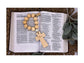 Personalized Wood Bead Decade Rosary: Catholic Prayer Beads, Baptism Gift